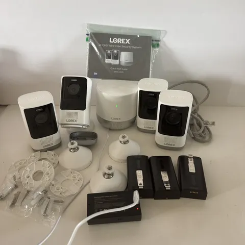 Lorex 2k QHD Wire-Free Security System W/Person Detection & Night Indoor/outdoor