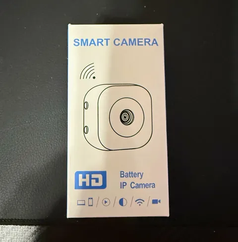 HD Battery Smart Camera Wi-Fi Wireless Indoor IP Network, White (1 Camera)