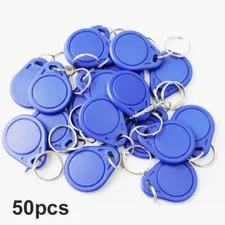 50Pcs AT MEL T5577 Access Card Rewrite Writable RFID Tag Copy 125khz Keyfobs