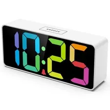 7.5 Inches Large Digital Alarm Clock for Seniors & Kids, 0-100% Dimmable Disp...