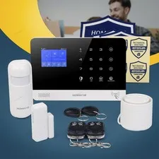 HOMSECUR Wireless WIFI 4G Burglar Intruder Alarm System Kit For Home Security