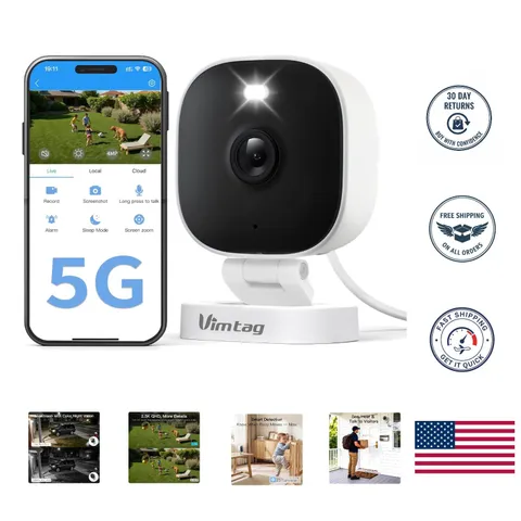 Enhanced Two-Way Audio Security Camera - 2.5K with Motion Detection Alerts