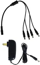 Security Camera Power Adapter with 4-Way Power Splitter