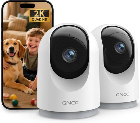 2K Cameras for Home Security-Indoor Pan/Tilt Cameras for Baby Monitor