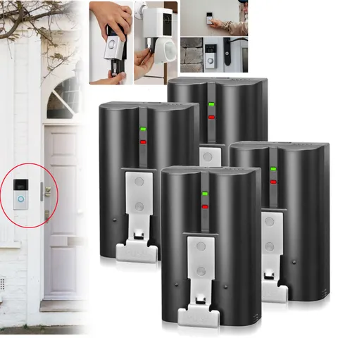 4 Pack V4 6040mAh Battery Replacement for Ring for Video Doorbell 2/3 3.65V-4.2V