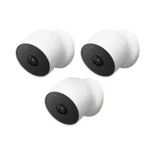 Google Nest Cam Battery Indoor/Outdoor Security Camera, 3-pack NTL-CAM3PK-C