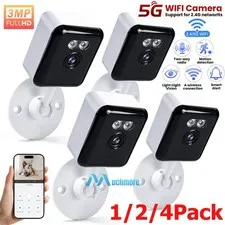 Indoor 3MP Wireless Security Camera 5G WiFi AI Face Detect Two Way Audio 1/2/4PK