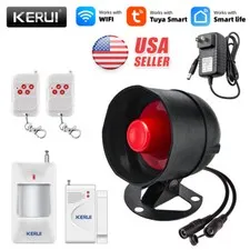WIFI Security Alarm System Wireless For Tuya Smart Home Outdoor Siren Horn Kit