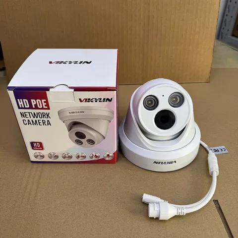 NEW VIKYLIN 7/24 Recording Full Color Microphone 5MP POE Ethernet Camera Outdoor