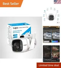 C320WS Outdoor Wired Camera: 4MP Clarity with Color Night Vision & AI Alerts