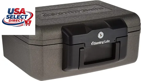 Fireproof Safe with Key Lock for Home or Travel - 0.18 Cubic Feet