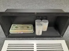 Hidden Wall Safe Air Vent Cover  420 stash box, FITS FULL SIZE Glock HANDGUN.