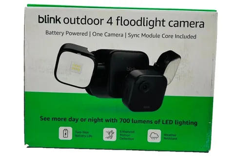 Blink Outdoor 4 Floodlight Camera Wireless Wi-Fi Smart Battery Operated