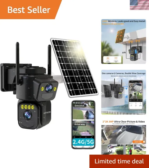 2-Way Audio Outdoor Security Camera with Motion Detection and Free Cloud Storage