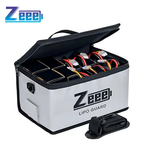 Zeee Lipo Battery Safety Bag 10 Cell Fireproof Storage Charging Pouch