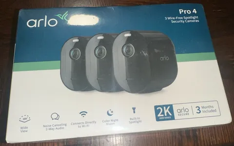 Arlo Pro 4 3 Wire Free Spotlight Security Cameras 2k