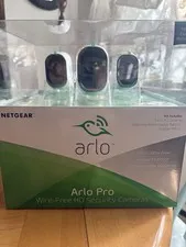 NETGEAR Arlo Pro Wire-Free HD 720p 3-Pack Outdoor AVM4000C
