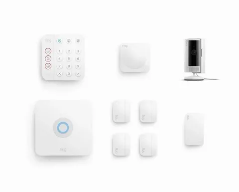 Ring Gen 2 Indoor Cam 2 and 8pc Alarm Kit