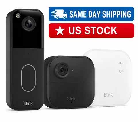 Blink Video Doorbell + Outdoor 4 Camera + Sync Module 2 Security Bundle