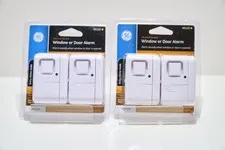 Window Door Alarm GE 45115 Personal home Security 2 Pack 120db Alarm