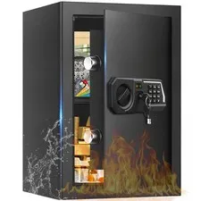 3.4 Cub Large Safes for Home Use, Digital Home Safe Box Fireproof Waterproof ...