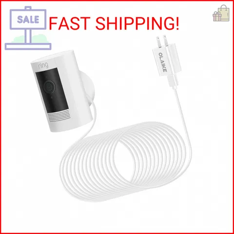 OLAIKE Indoor/Outdoor Power Adapter Ring Stick Up Cam Battery 3rd Gen/2nd Gen/Pl