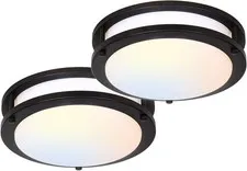 hykolity 10 inch Flush Mount LED Ceiling Light 10-inch, Oil-Rubbed Bronze