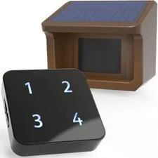 Htzsafe 1/2Mile Wireless Solar Driveway Alarm System Fully Weatherproof