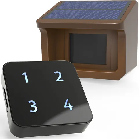 Htzsafe 1/2Mile Wireless Solar Driveway Alarm System Fully Weatherproof