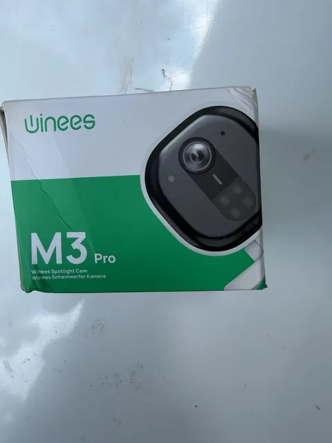 Winees M3 Pro IP/Network Spotlight Surveillance Camera, Wi-Fi Wireless, Black