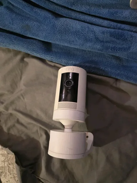 Ring Stick Up Cam Plug-in Outdoor Wireless Camera W/Ring Pan And Tilt Mount.