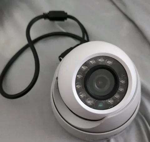 FLIR 720p MPX Fixed Eyeball Dome Security Camera White 1.0MP Open Box-Untested