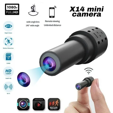 1080P Mini Camera WiFi HD IP Night Vision Camcorder Home Security Cam/ 32GB Card