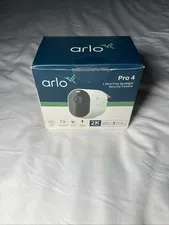 Arlo Pro 4 2K  Spotlight Camera - White, Indoor Outdoor READ DESCRIPTION