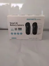 ZEEPORTE Security Smart AI Battery Camera CG6S White FREE SHIPPING