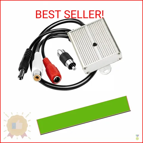 CCTV Microphone Audio Outdoor Security Gift RCA Tiny Surveillance Mic DVR High S
