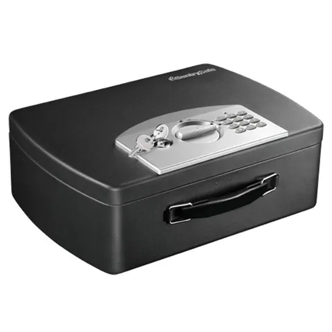 Portable Small Steel Digital Keypad Lock Safe Box Black Travel Security