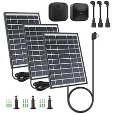 3 Pack Solar Panel Compatible with Blink Outdoor Cameras