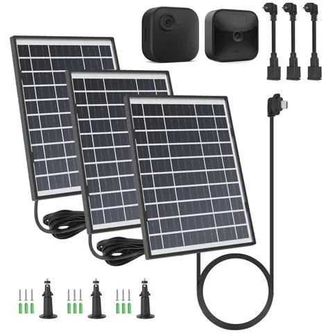 3 Pack Solar Panel Compatible with Blink Outdoor Cameras