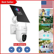 Wireless 4G LTE Outdoor Security Camera with Color Night Vision & Two-Way Audio
