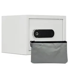 1.0 Cubic Feet Safety Steel Home Safes，With Fireproof Document Bag,Biometric ...