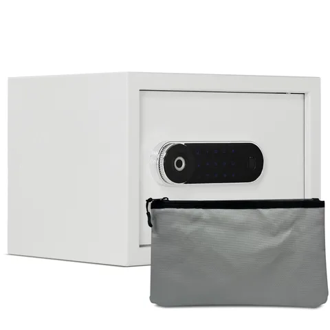 1.0 Cubic Feet Safety Steel Home Safes，With Fireproof Document Bag,Biometric ...