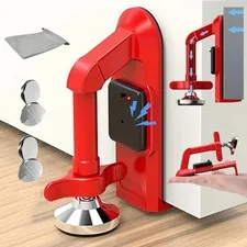 Portable Door Stopper Alarm, Travel Anti-Theft Jammer, Security Blocker for Home