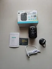 Vision Well CG65 Black Smart Battery Security Camera With Box Tested Works
