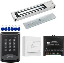 Door Access Control System RFID Keypad 600lb Electric Magnetic Door Lock Kit wit