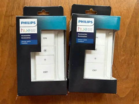 2 Philips Hue Smart Dimmer Switch Remote - 458141 V1 Amazon Alexa 2 Pack NEW