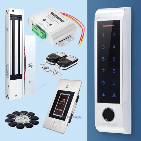 HOMSECUR Weatherproof IP66 APP WIFI Fingerprint PIN Access Control Touch Keypad