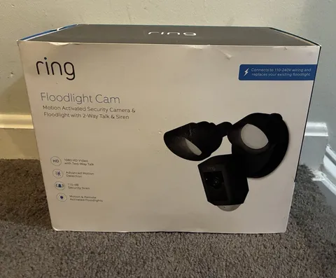 Ring Floodlight Cam (1st Gen) - Black - 1080p HD - Factory Sealed Box Floodlight