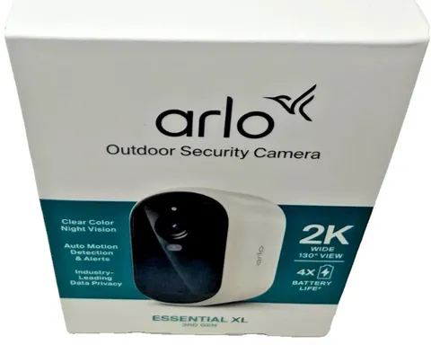 New Arlo Essential XL 3rd Gen Outdoor Security Camera 2K White VMC3082-100NAS