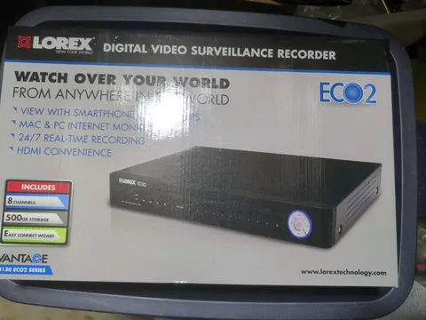 Lorex Digital Surveillance Recorder - Vantage LH130 Eco2 series - 8 channel, NEW